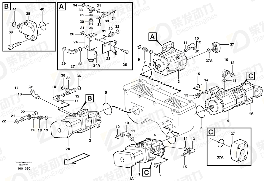 VOLVO Bracket 11117342 Drawing