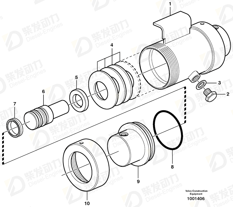 VOLVO Cylinder 11119170 Drawing