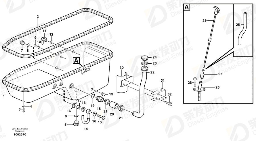 VOLVO Hexagon screw 959795 Drawing