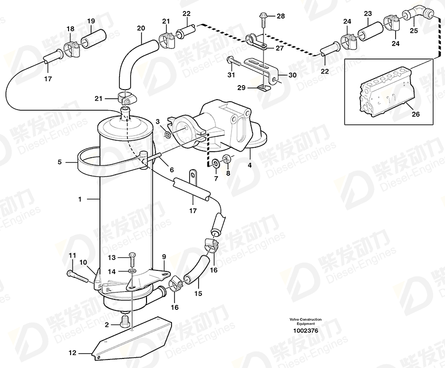 VOLVO Stud 924072 Drawing