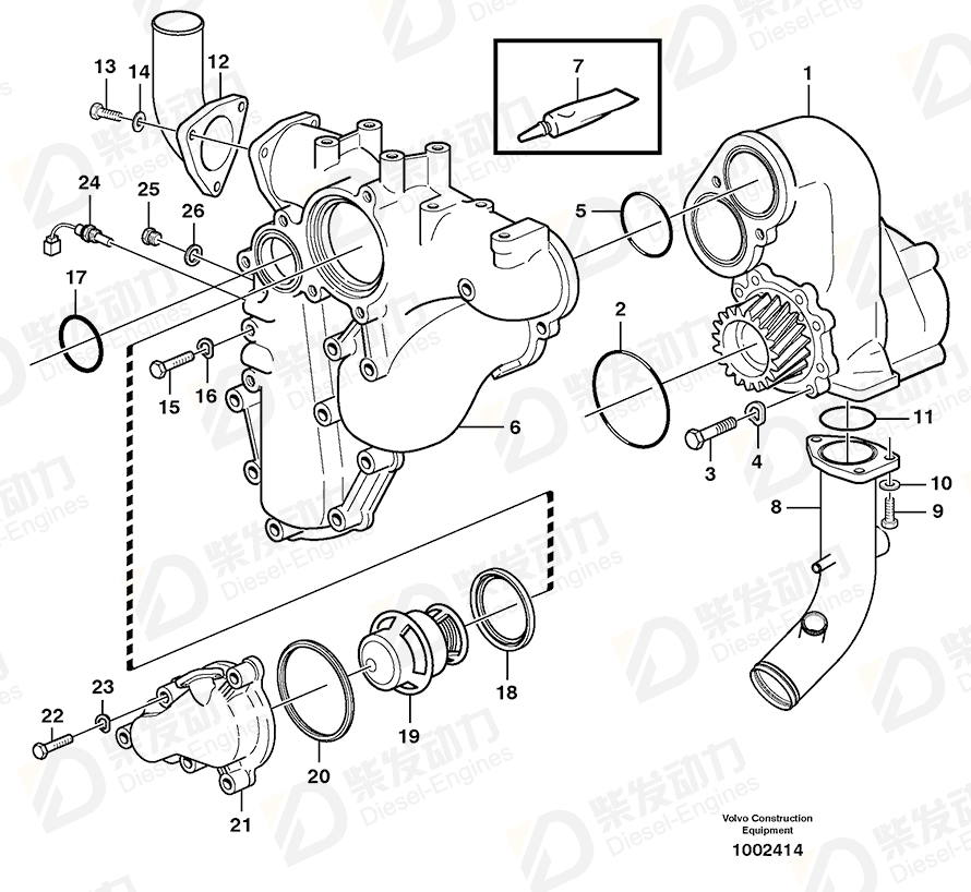 VOLVO Hexagon screw 955542 Drawing