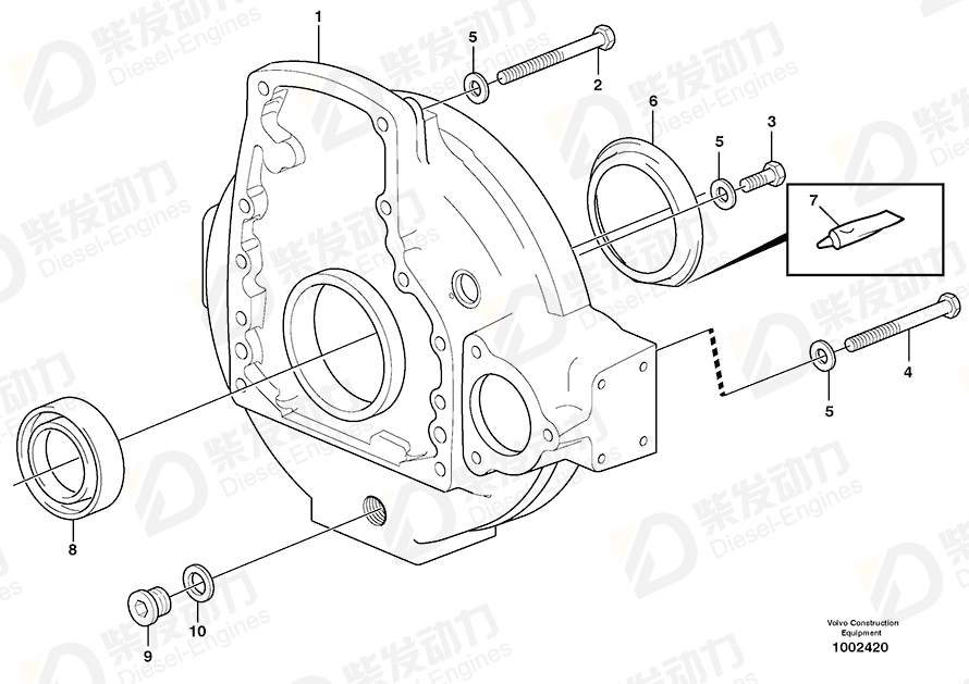 VOLVO Hexagon screw 955582 Drawing