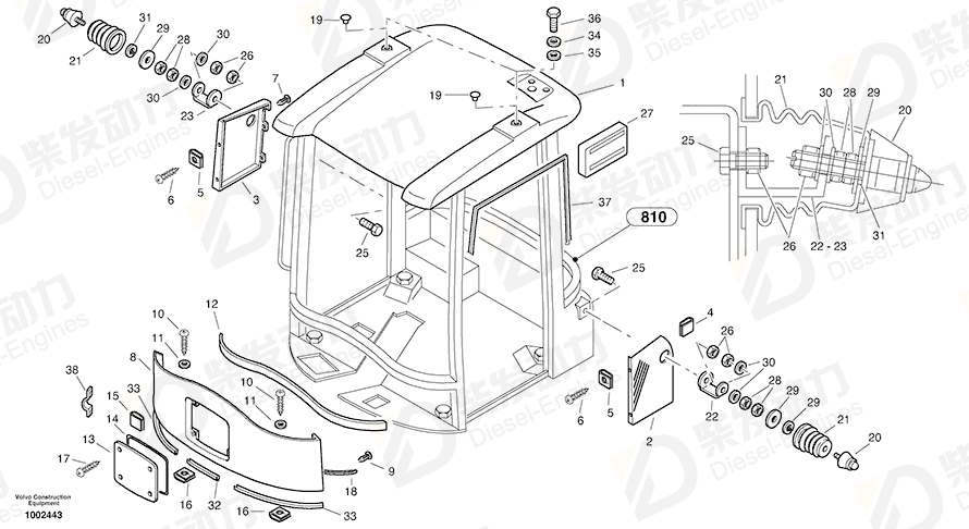 VOLVO Screw 13955272 Drawing