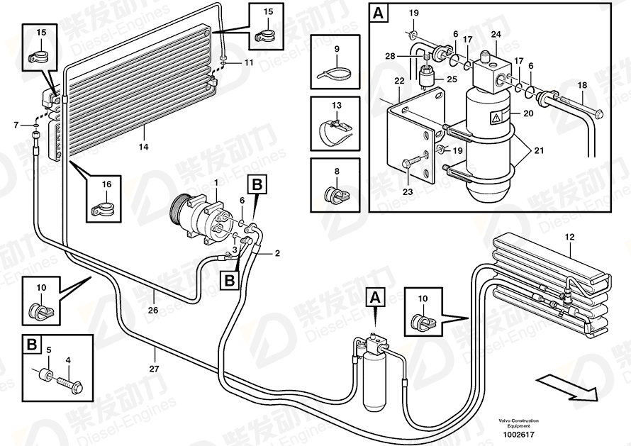 VOLVO Compressor 11104251 Drawing