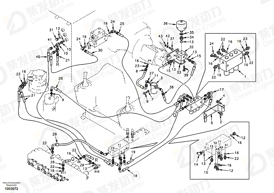 VOLVO Gasket SA9426-10040 Drawing VOLVO Gasket SA9426-10040 Drawing