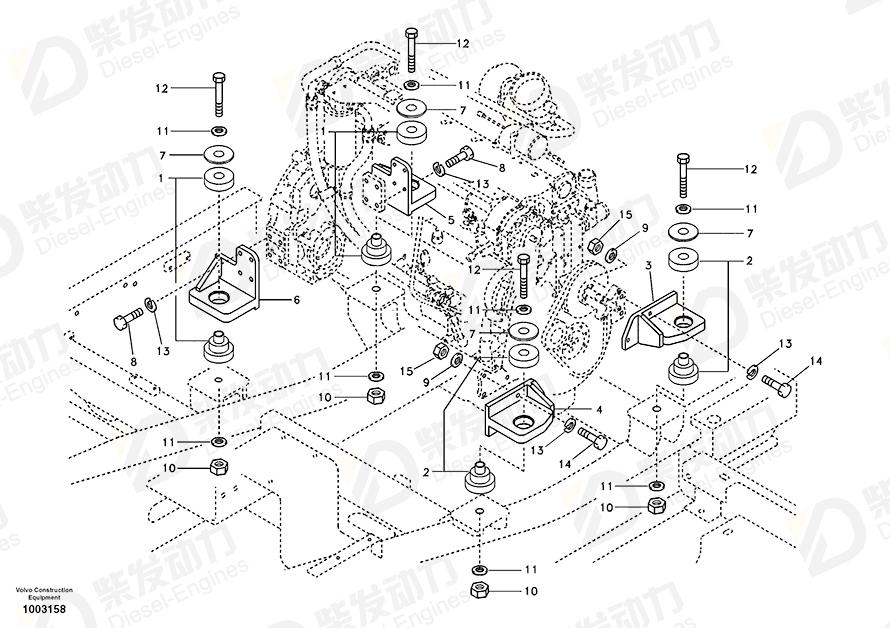 VOLVO Bracket 14501325 Drawing