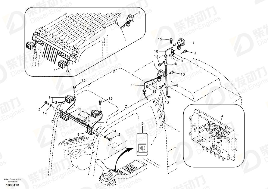 VOLVO Bracket 14514007 Drawing