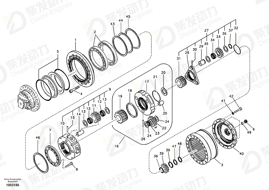 VOLVO Housing SA7117-34100 Drawing VOLVO Housing SA7117-34100 Drawing