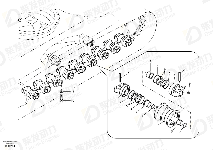 VOLVO Bushing 14573183 Drawing
