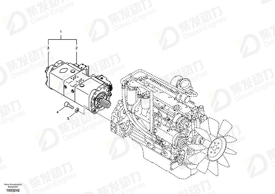 VOLVO Pump SA1142-00531 Drawing VOLVO Pump SA1142-00531 Drawing