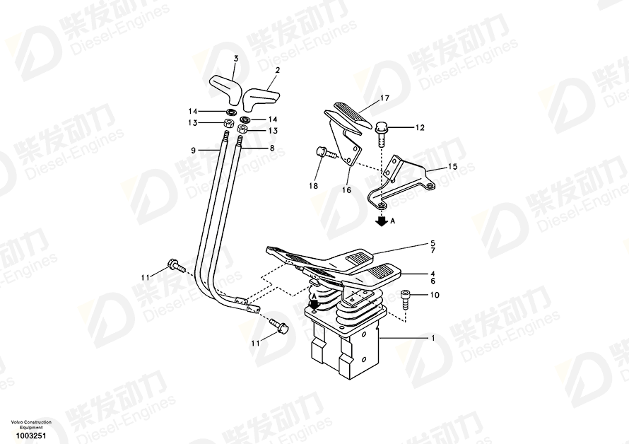 VOLVO Bracket 14522007 Drawing