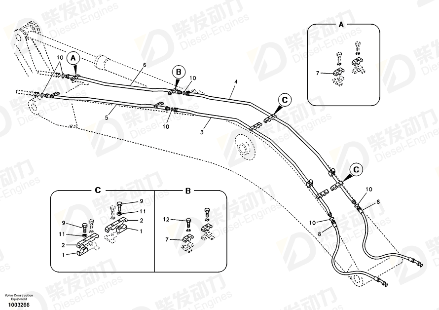 VOLVO Pipe 14505967 Drawing