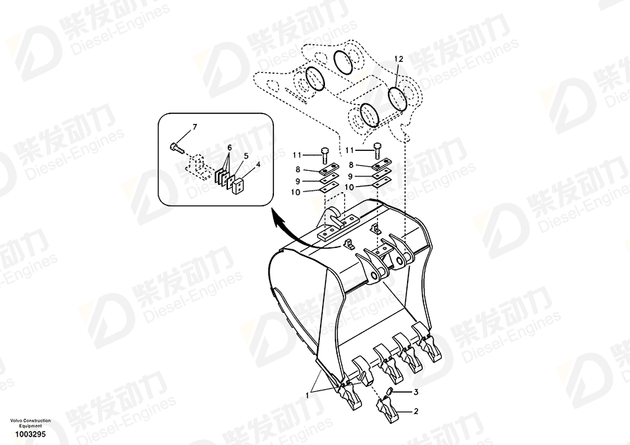 VOLVO Bucket 14522528 Drawing