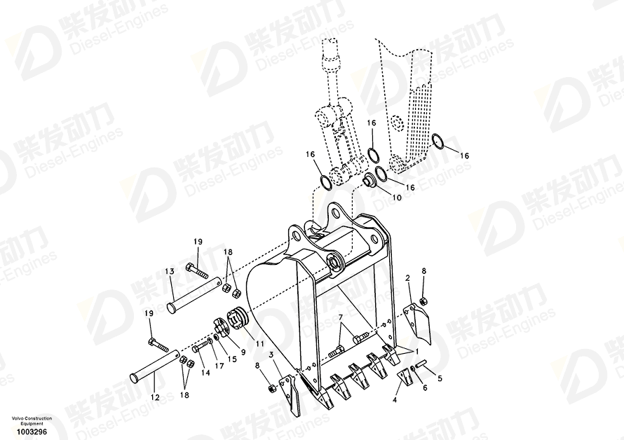 VOLVO BUSHING 14544984 Drawing