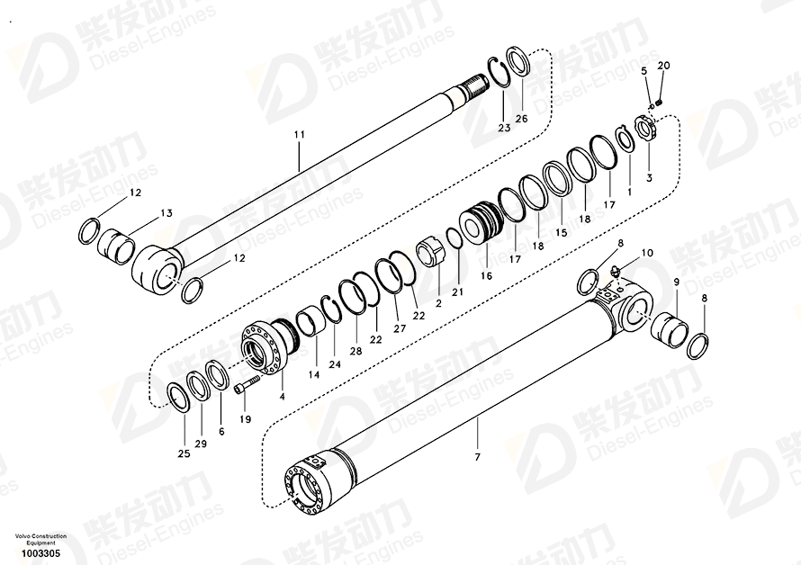 VOLVO Piston 14510823 Drawing