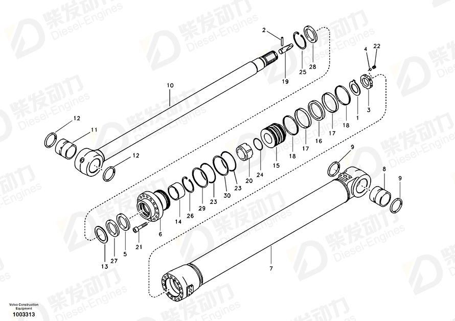 VOLVO Rod 14536160 Drawing