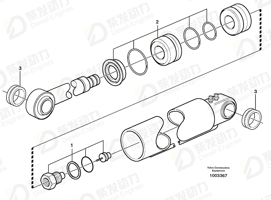 VOLVO Repair kit 11708054 Drawing