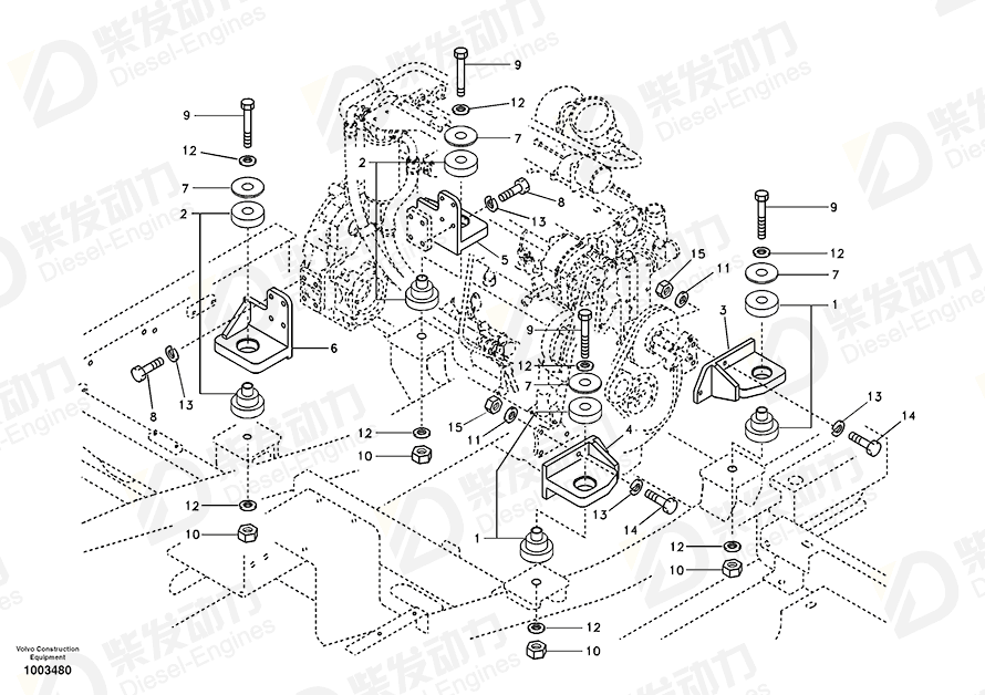 VOLVO Bracket 14501324 Drawing