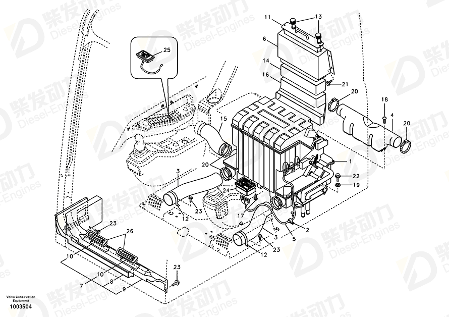 VOLVO Air condition aggregate 14502527 Drawing