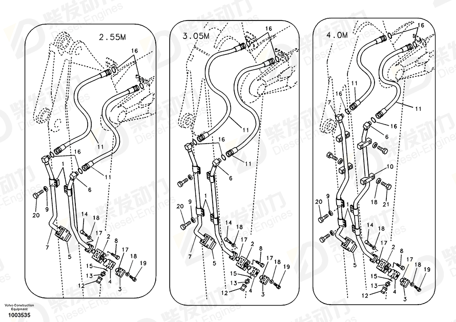 VOLVO Pipe 14511038 Drawing