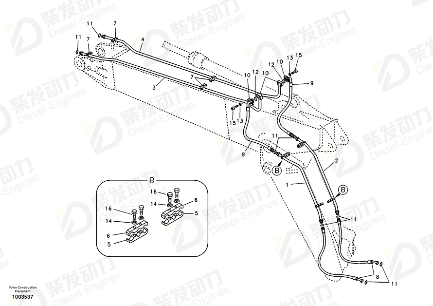 VOLVO Clamp SA1174-56870 Drawing