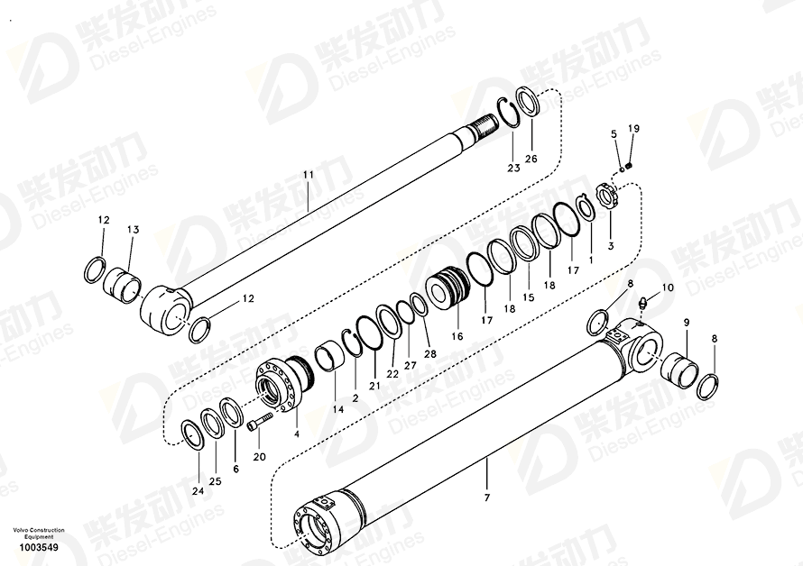 VOLVO Piston 14513294 Drawing