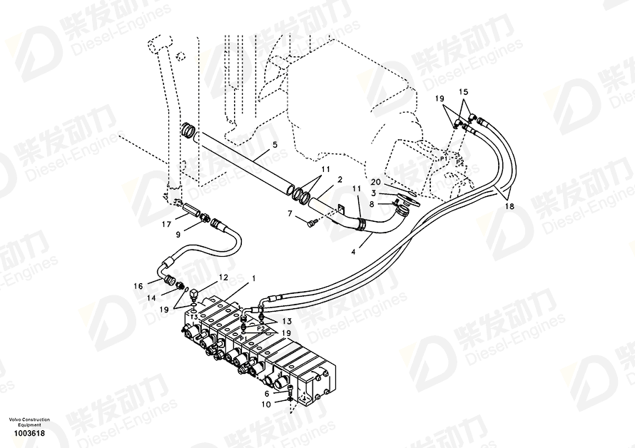 VOLVO Hose clamp SA9312-10250 Drawing