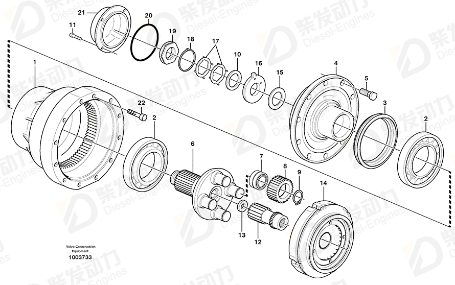 VOLVO Retaining ring 914470 Drawing