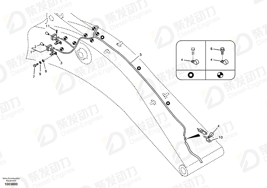 VOLVO Wire harness 14557208 Drawing