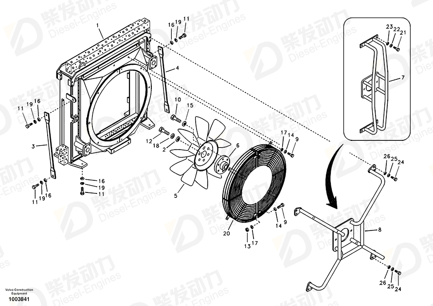 VOLVO Bracket 14508259 Drawing