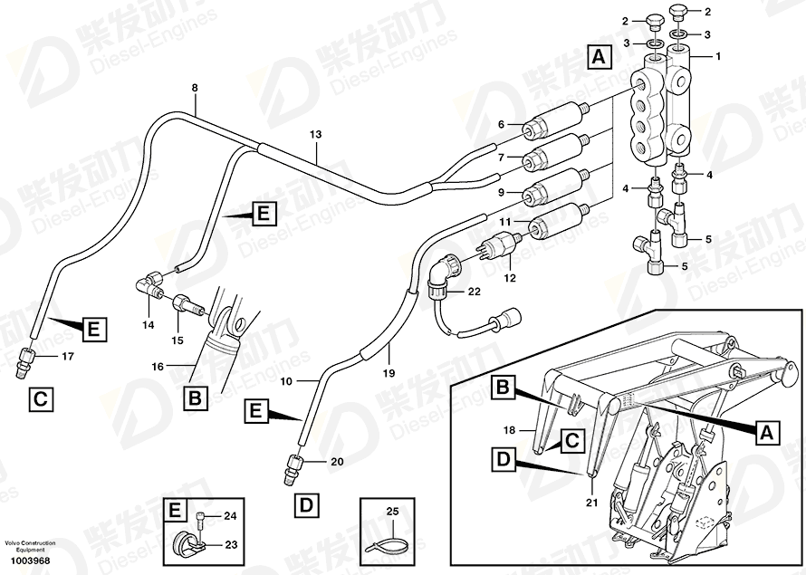 VOLVO L-connection 11702561 Drawing VOLVO L-connection 11702561 Drawing