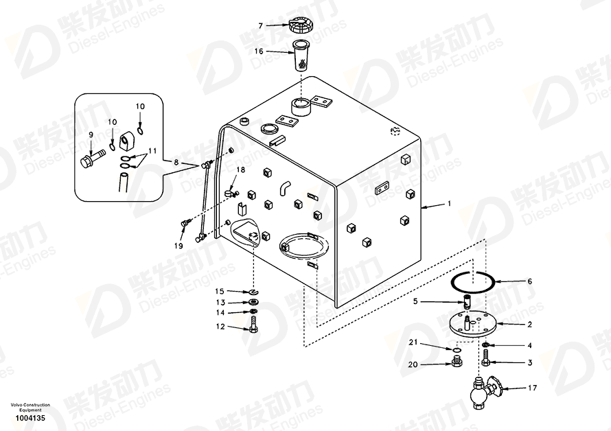 VOLVO Cap SA1116-00240 Drawing