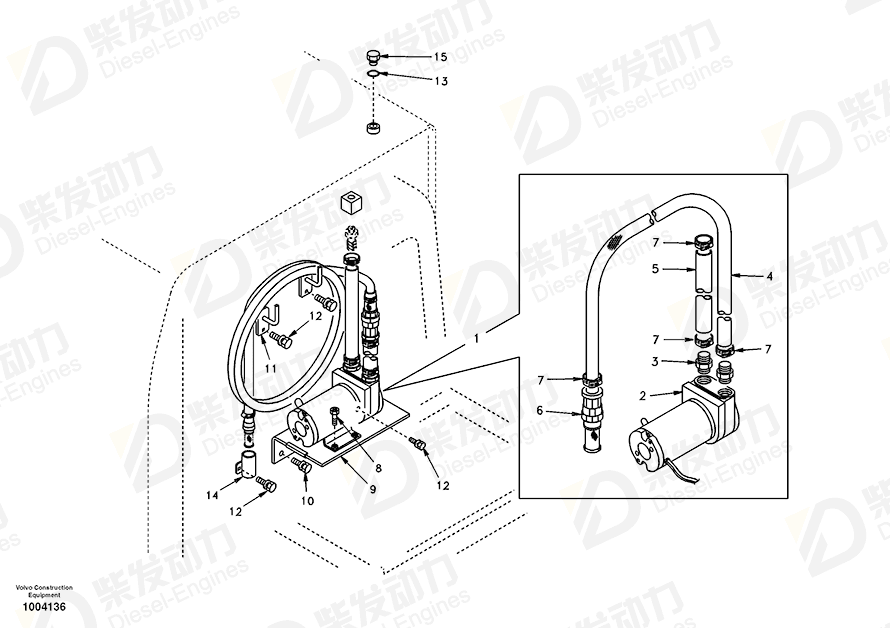 VOLVO Bracket 14500463 Drawing