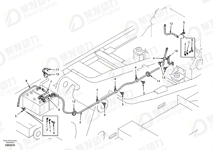 VOLVO Bracket SA1121-00470 Drawing