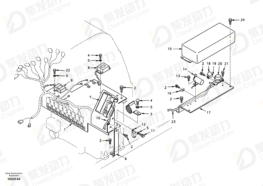 VOLVO Bracket SA1123-03080 Drawing
