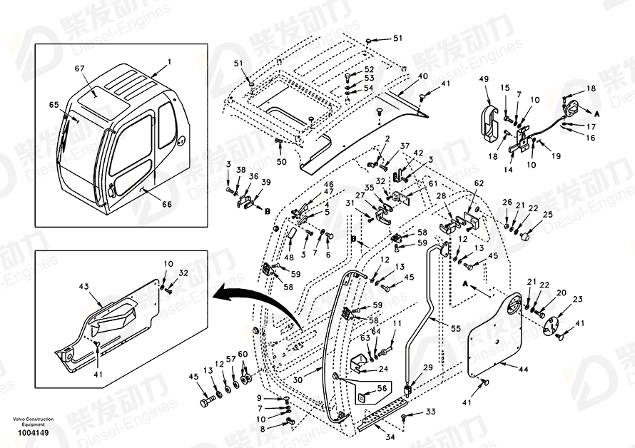 VOLVO Cab SA1166-30690 Drawing