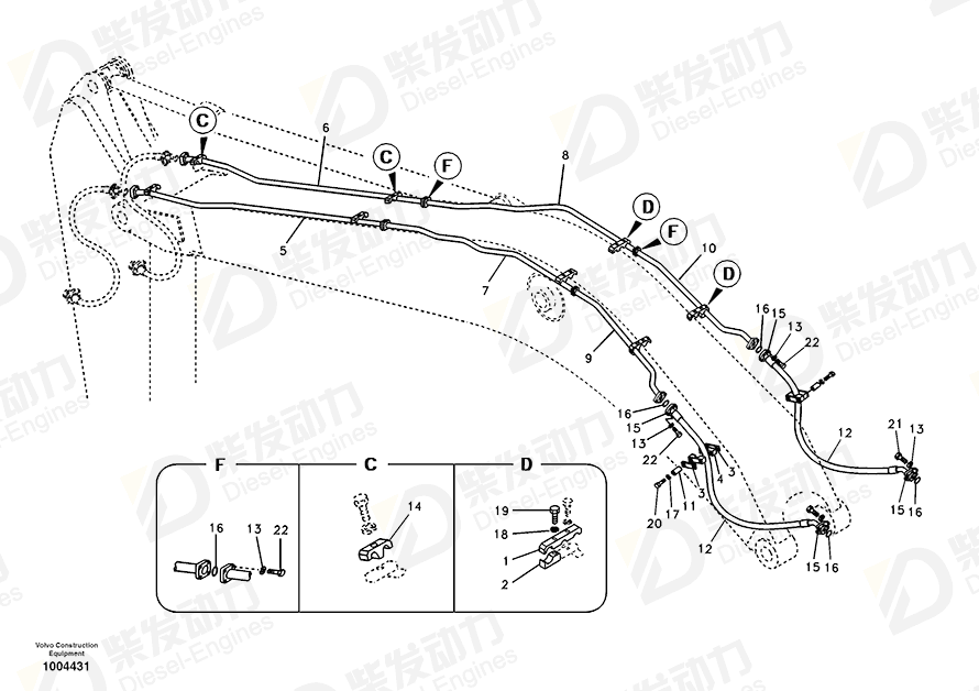 VOLVO Pipe 14504771 Drawing