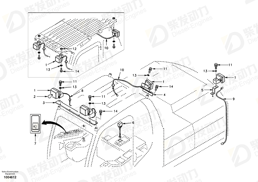 VOLVO Bracket SA1122-04910 Drawing VOLVO Bracket SA1122-04910 Drawing