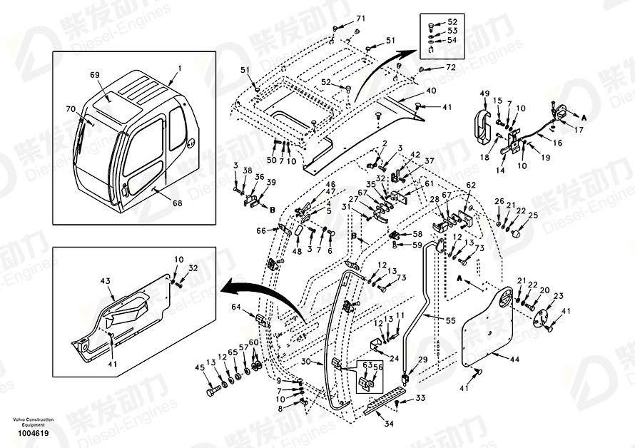 VOLVO Cross recessed screw SA9021-10608 Drawing