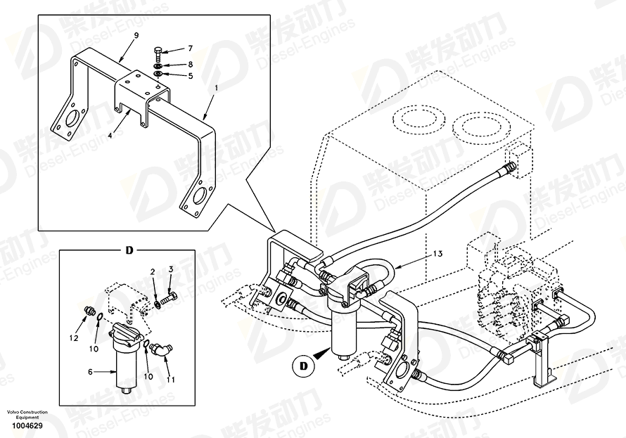 VOLVO Bracket 14510909 Drawing