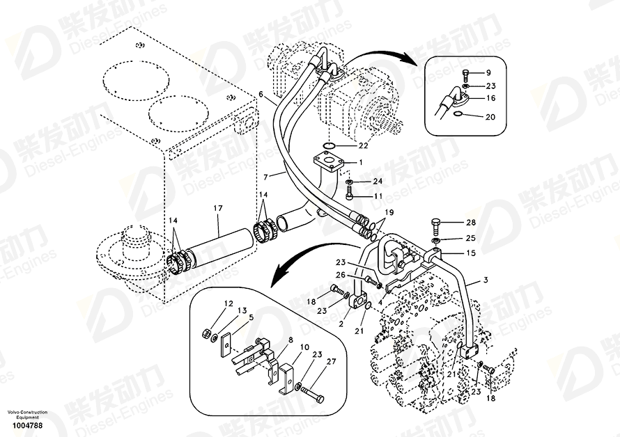 VOLVO Hex. socket screw 984089 Drawing