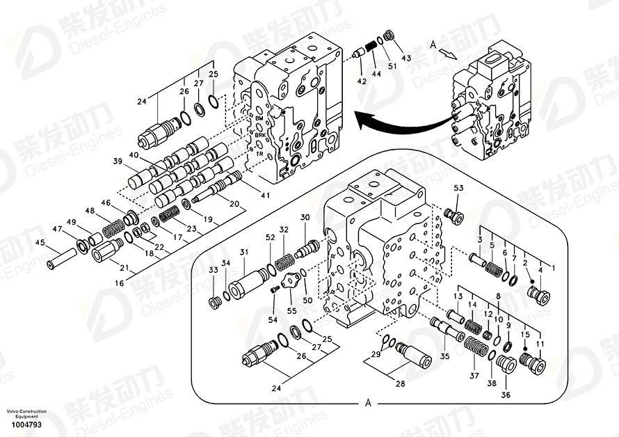 VOLVO Coil SA7272-03121 Drawing