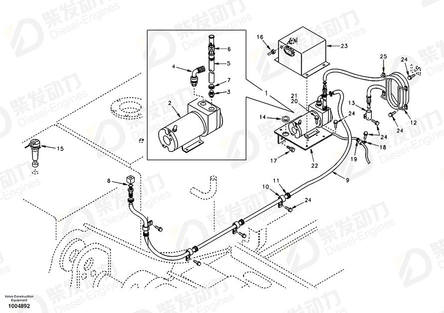 VOLVO Level sensor SA1122-04940 Drawing VOLVO Level sensor SA1122-04940 Drawing