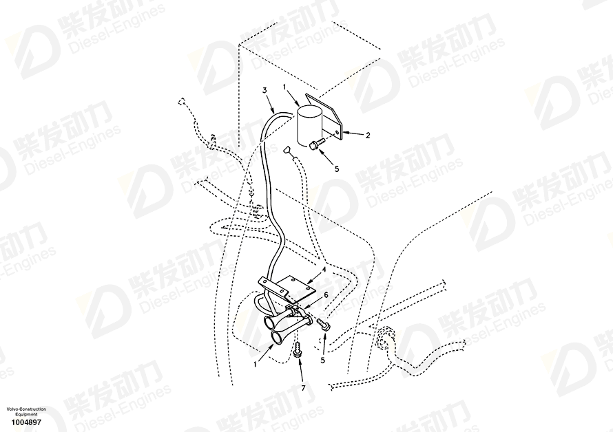 VOLVO Bracket 14503811 Drawing