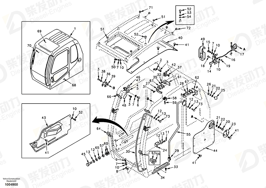 VOLVO Support SA1166-00310 Drawing VOLVO Support SA1166-00310 Drawing