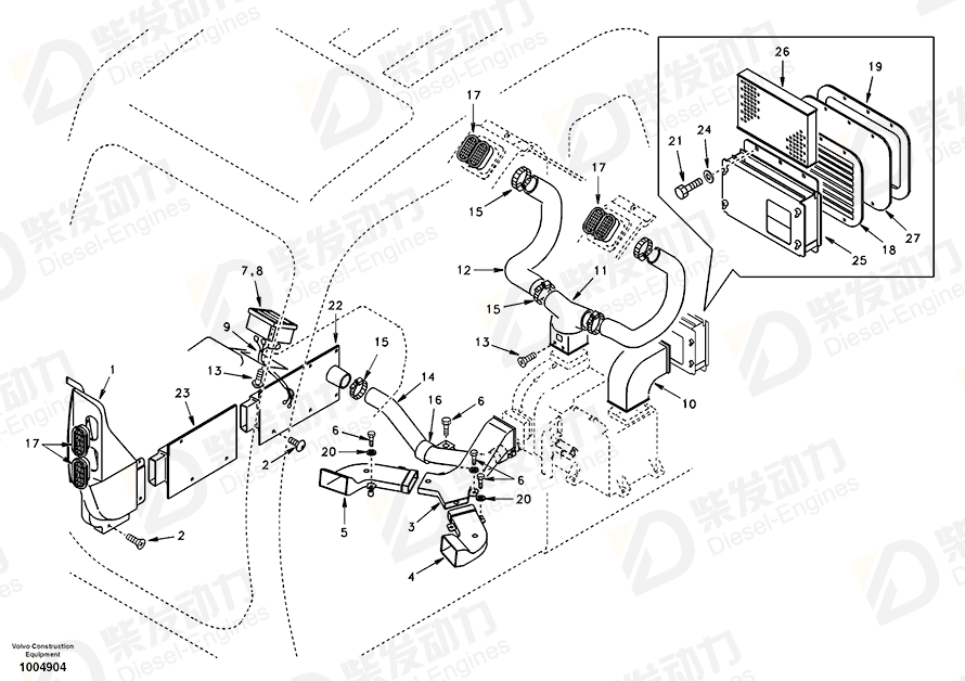 VOLVO Filter SA1125-00160 Drawing VOLVO Filter SA1125-00160 Drawing