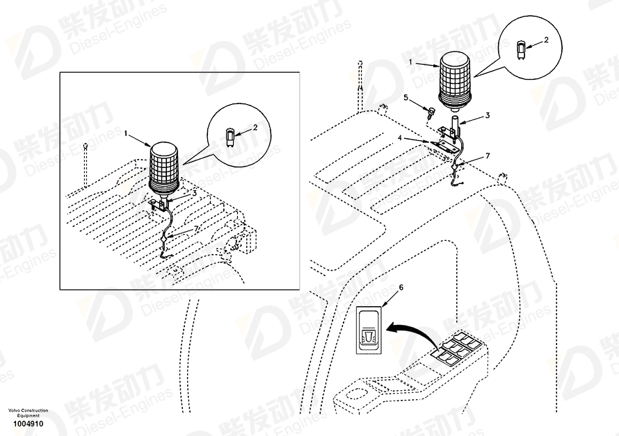 VOLVO Bracket SA1122-04570 Drawing