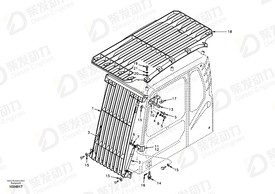 VOLVO Gas Spring SA1162-06230 Drawing