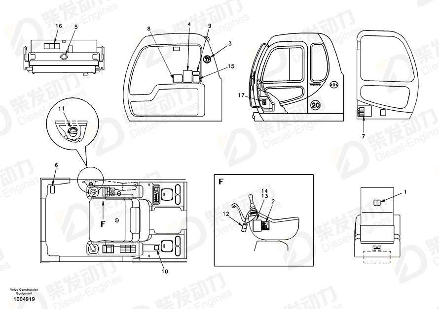 VOLVO Decal 14501715 Drawing