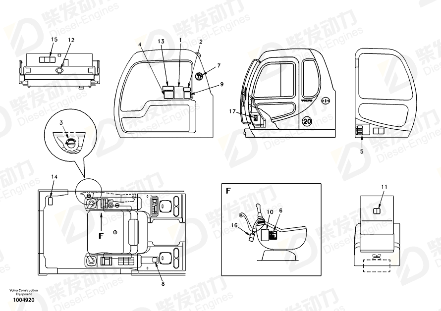 VOLVO Decal 14880223 Drawing
